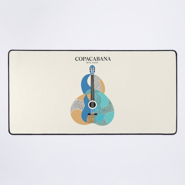 Item preview, Copacabana Rio de Janeiro Guitar – Brazilian Music Beach Art designed and sold by paulo silveira.