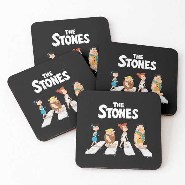 Item preview, The Stones Abbey Road Flintstones Beatles Parody-5 designed and sold by AmoreDesignAns.