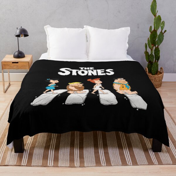 Artikelvorschau, Stones Abbey Road Flintstones Beatles Parodie-5 entworfen und verkauft von AmoreDesignAns.