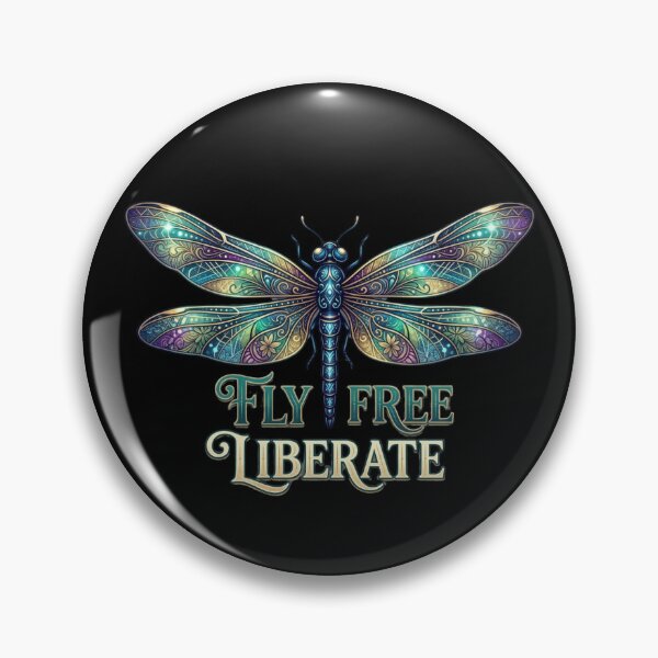 Item preview, Fly Free Liberate - Vintage Dragonfly Art designed and sold by KTD28_SHOP.