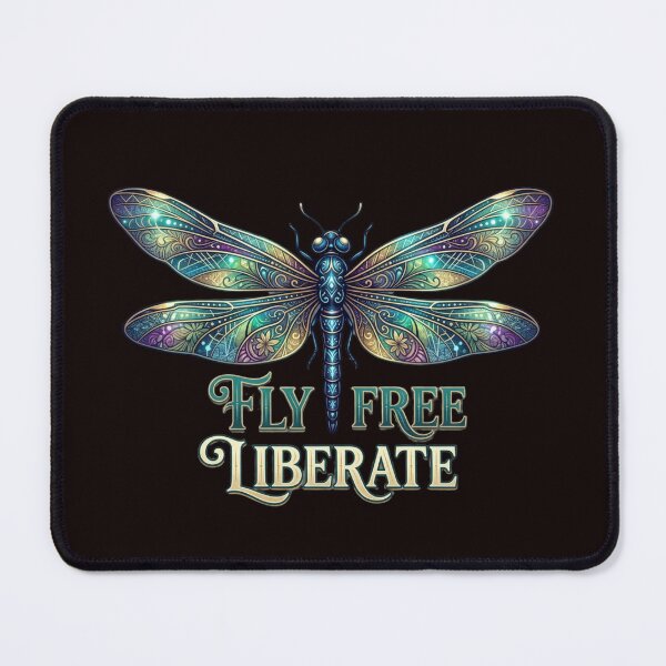 Item preview, Fly Free Liberate - Vintage Dragonfly Art designed and sold by KTD28_SHOP.