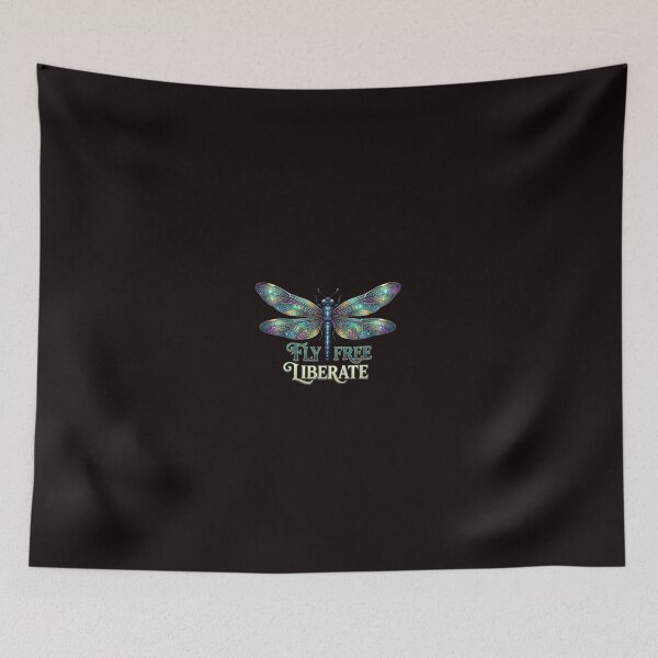 Item preview, Fly Free Liberate - Vintage Dragonfly Art designed and sold by KTD28_SHOP.