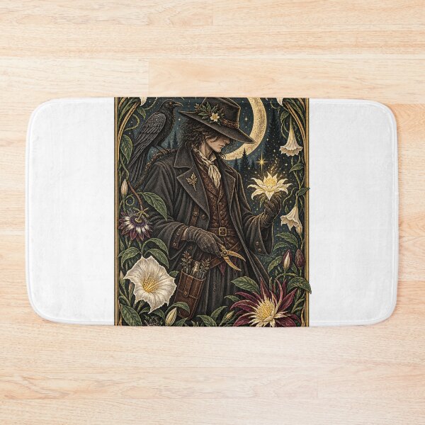 Item preview, The Night Gardener — Gothic Botanical Tarot Card designed and sold by GSideArtStore.