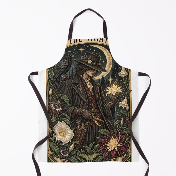 Item preview, The Night Gardener — Gothic Botanical Tarot Card designed and sold by GSideArtStore.