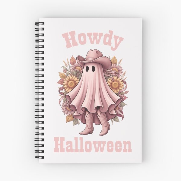 Item preview, Pinkoween Cowboy Ghost & Sunflowers Howdy Halloween designed and sold by MythicCotton.