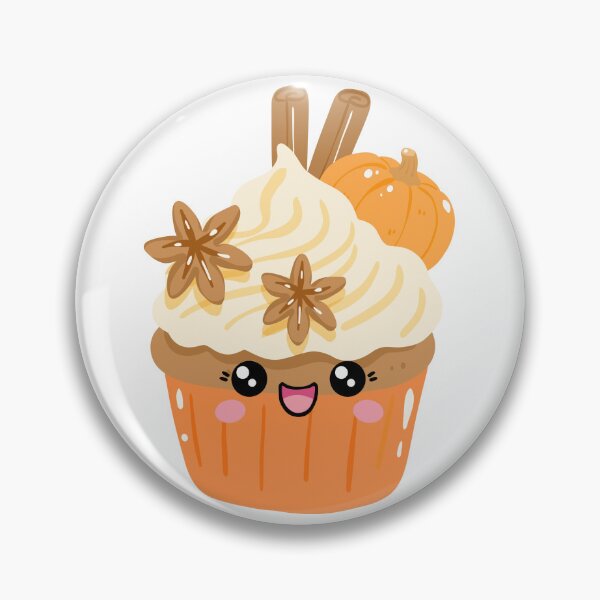 Item preview, Cute Kawaii Pumpkin Spice Cupcake Autumn Art designed and sold by Adamsshop24.