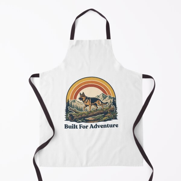 Item preview, Retro German Shepherd Hiking designed and sold by SHOP-Corner.