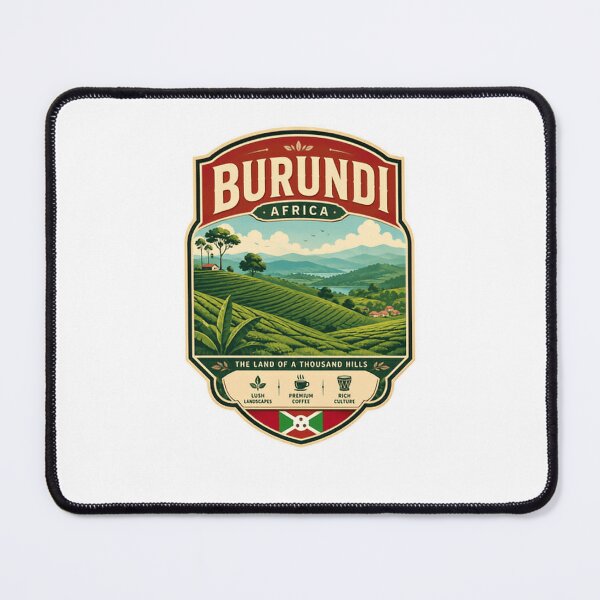 Item preview, Burundi Africa The Land Of A Thousand Hills Travel Souvenir Coffee Culture designed and sold by Star3NowForMe.