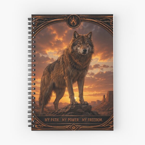 Item preview, The Lone Wolf Collection | Four Wolf Archetypes Fantasy Art Print -  Red Wolf  designed and sold by FlameK-Atelier.