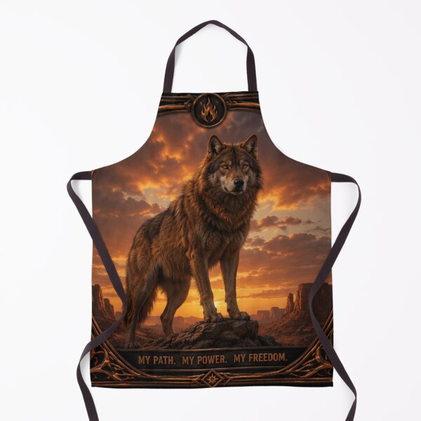 Item preview, The Lone Wolf Collection | Four Wolf Archetypes Fantasy Art Print -  Red Wolf  designed and sold by FlameK-Atelier.
