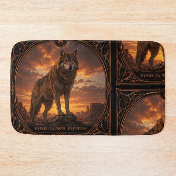 Item preview, The Lone Wolf Collection | Four Wolf Archetypes Fantasy Art Print -  Red Wolf  designed and sold by FlameK-Atelier.