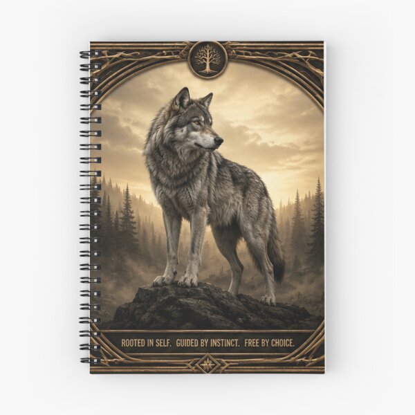 Item preview, The Lone Wolf Collection | Four Wolf Archetypes Fantasy Art Print -  Grey Wolf  designed and sold by FlameK-Atelier.