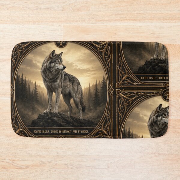 Item preview, The Lone Wolf Collection | Four Wolf Archetypes Fantasy Art Print -  Grey Wolf  designed and sold by FlameK-Atelier.