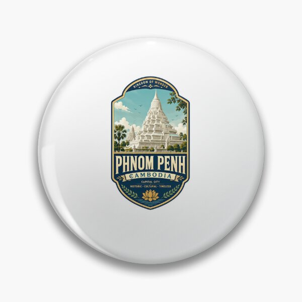 Item preview, Phnom Penh Cambodia Kingdom Of Wonder Capital City Historic Cultural Timeless Traveler Souvenir designed and sold by Star3NowForMe.