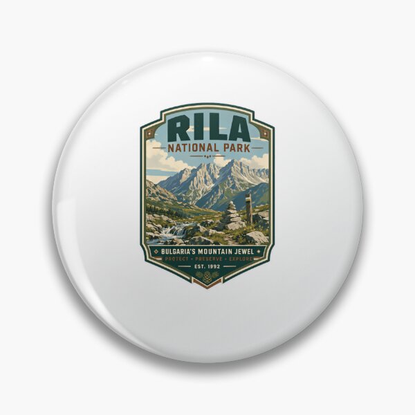Item preview, Rila National Park Bulgaria's Mountain Jewel Protect Preserve Explore Est 1992 Travel Hiking Nature Lover designed and sold by Star3NowForMe.