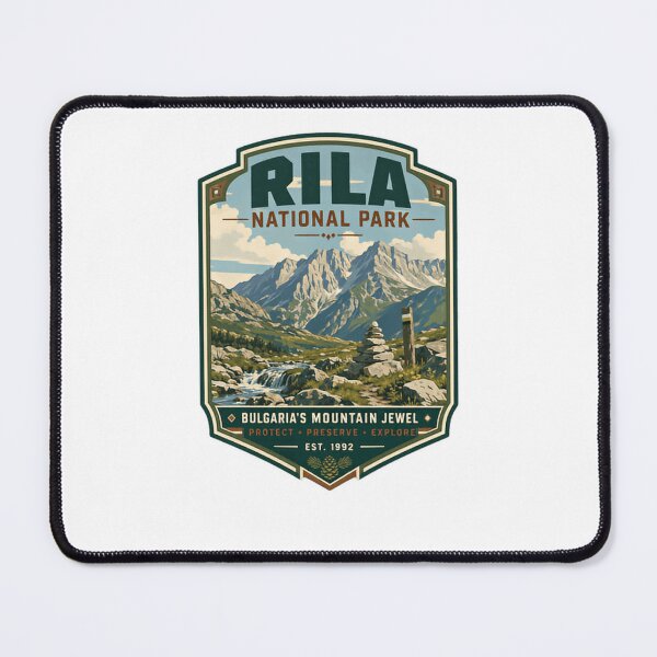 Item preview, Rila National Park Bulgaria's Mountain Jewel Protect Preserve Explore Est 1992 Travel Hiking Nature Lover designed and sold by Star3NowForMe.