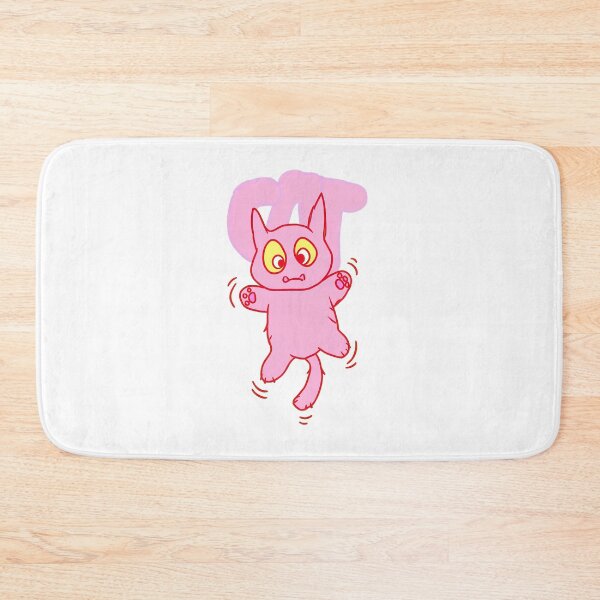 Item preview, Cute Pink Cat Art With "CAT" Letters designed and sold by SoyLamderma.