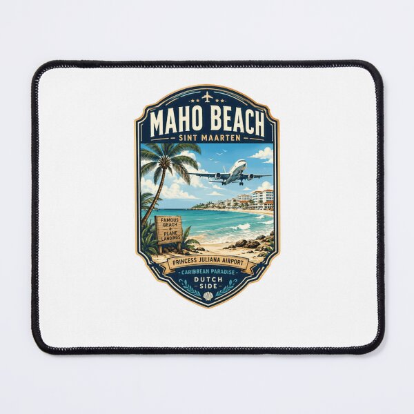Item preview, Maho Beach Sint Maarten Princess Juliana Airport Caribbean Plane Landings Travel designed and sold by Star3NowForMe.