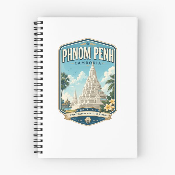 Item preview, Phnom Penh Cambodia Capital City History Mekong Travel Destination designed and sold by Star3NowForMe.