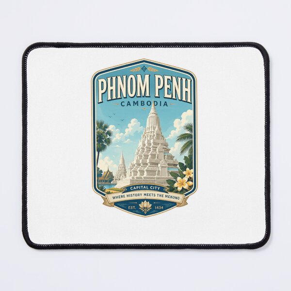 Item preview, Phnom Penh Cambodia Capital City History Mekong Travel Destination designed and sold by Star3NowForMe.