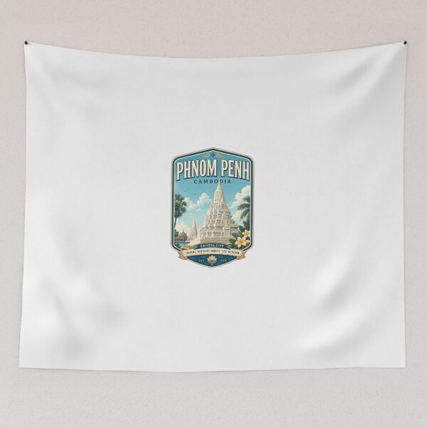 Item preview, Phnom Penh Cambodia Capital City History Mekong Travel Destination designed and sold by Star3NowForMe.