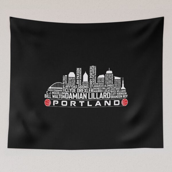 Item preview, Portland Basketball Legends Skyline Vintage Sports T-Shirt Graphic designed and sold by Elizabeth68301.