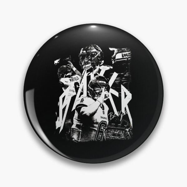 Item preview, Mayfield Bucs Retro Football Player Collage Black and White T-Shirt Graphic designed and sold by BrianSant23775.