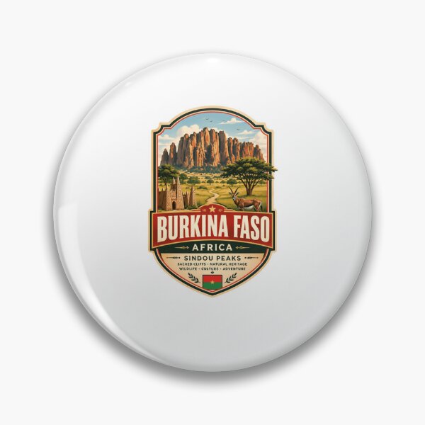 Item preview, Burkina Faso Africa Sindou Peaks Sacred Cliffs Travel Heritage designed and sold by Star3NowForMe.