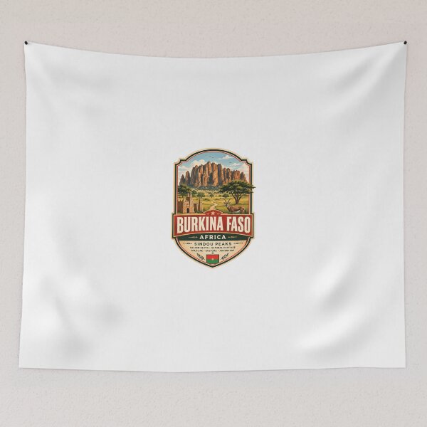 Item preview, Burkina Faso Africa Sindou Peaks Sacred Cliffs Travel Heritage designed and sold by Star3NowForMe.