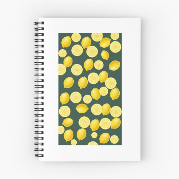 Item preview, Dark Green Fresh Lemons Pattern Botanical Citrus Art designed and sold by Nature Moments.