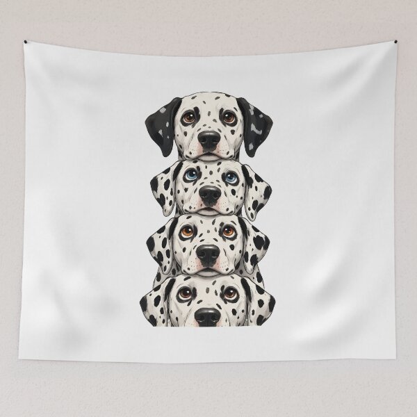 Item preview, Stack of Dalmatians Dog Art designed and sold by SoyLamderma.