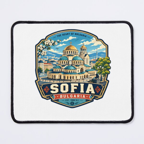 Item preview, The Heart Of Bulgaria Sofia Bulgaria Est. 7000 B.C. Travel Souvenir European City Landmark designed and sold by Star3NowForMe.