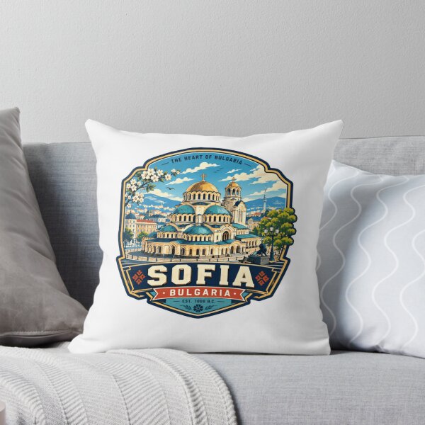 Item preview, The Heart Of Bulgaria Sofia Bulgaria Est. 7000 B.C. Travel Souvenir European City Landmark designed and sold by Star3NowForMe.