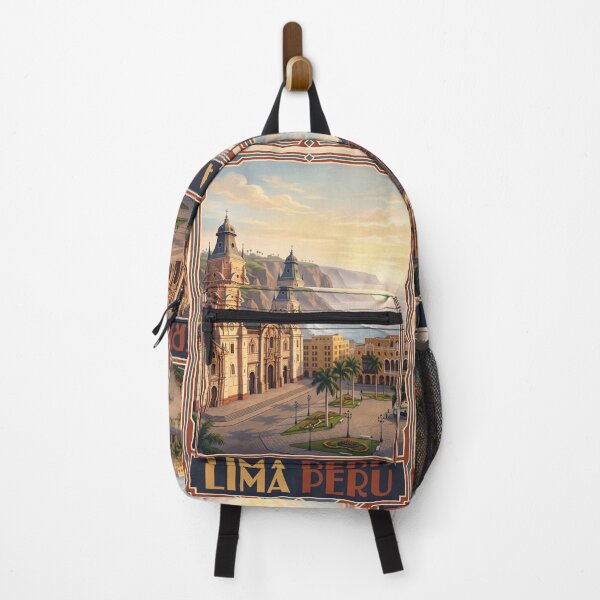 Item preview, Lima Peru Vintage Travel Art – Historic Center & Pacific Coast designed and sold by Bomax121.