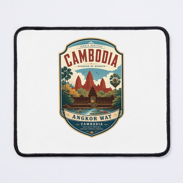 Item preview, Cambodia Temple Heritage Kingdom Of Wonder Angkor Wat Siem Reap Province Ancient Temple Complex Travel Tourist Vacation designed and sold by Star3NowForMe.