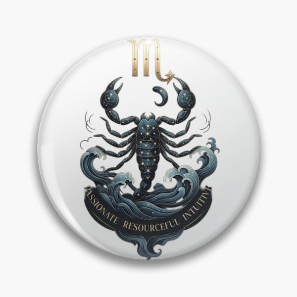 Item preview, Scorpio The Deep Waters of Intuition designed and sold by Grandtshirt | Creative Print Designs.
