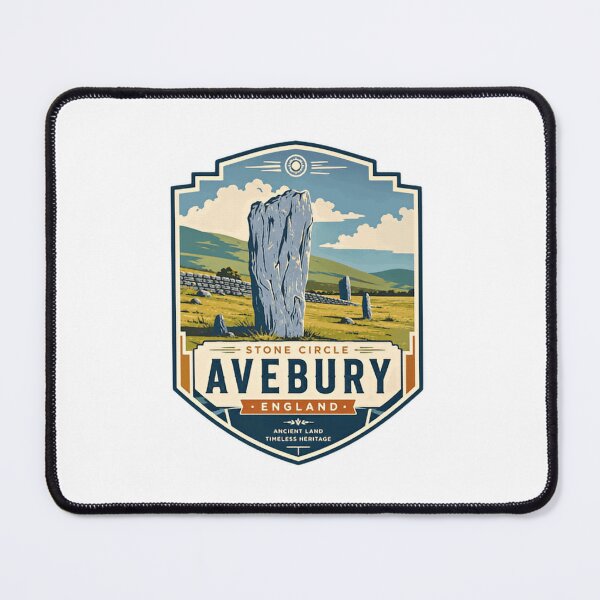 Item preview, Stone Circle Avebury England Ancient Land Timeless Heritage United Kingdom Travel History Souvenir designed and sold by Simsimah26Parks.