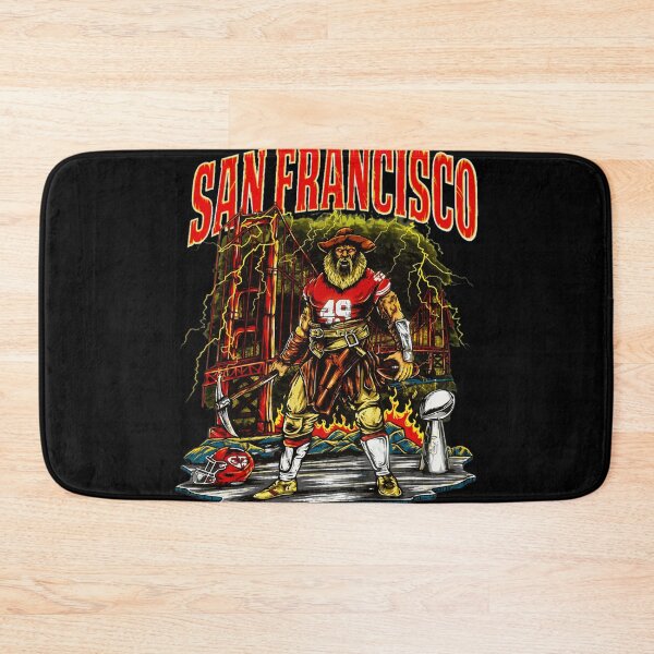 Item preview, San Francisco Football Gold Rush Pirate Retro Trophy T-Shirt Graphic designed and sold by RonaldRod75590.