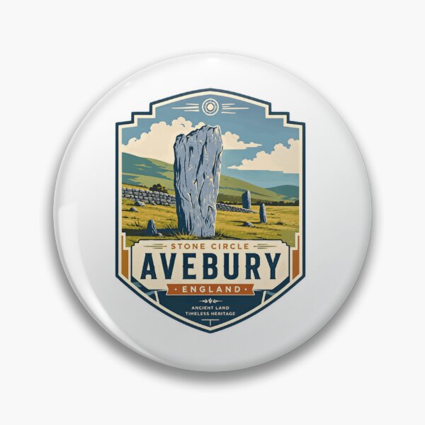 Item preview, Stone Circle Avebury England Ancient Land Timeless Heritage United Kingdom Travel History Souvenir designed and sold by Simsimah26Parks.