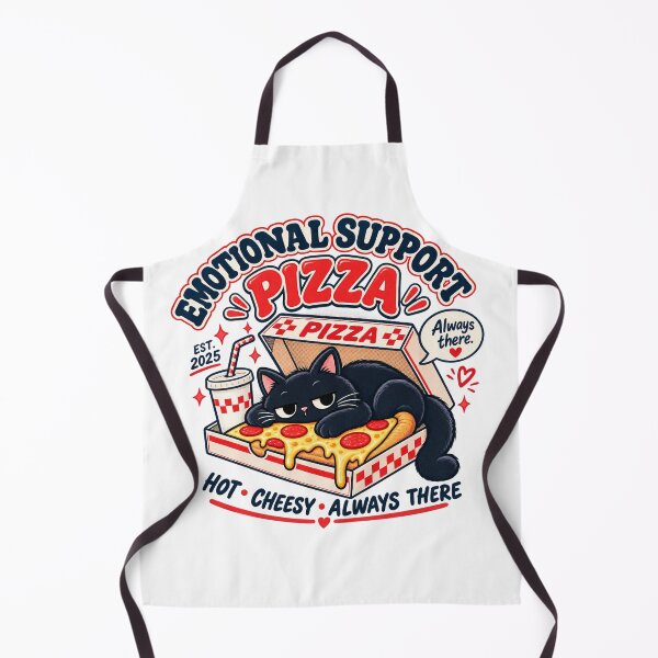 Item preview, Emotional Support Pizza Cat designed and sold by MissDeee.