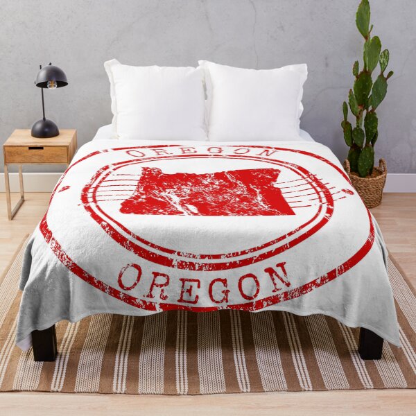 Item preview, Oregon State Map Vintage Red Rubber Stamp designed and sold by chaaval.