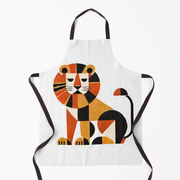 Item preview, Geometric Abstract Lion Art Print Sticker designed and sold by Snurly.