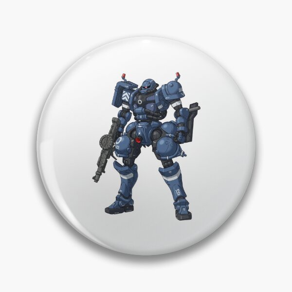 Item preview, MS-06-SSP Police Zaku - Mobile Suit Gundam - Retro Mecha Art designed and sold by 3DJIN.