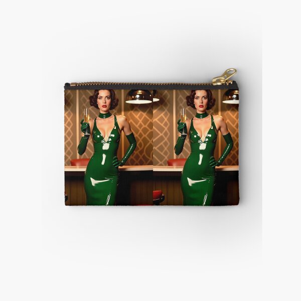 Item preview, Dark Green Latex Dress – Art Deco Bar Glamour designed and sold by Magic-Reality.