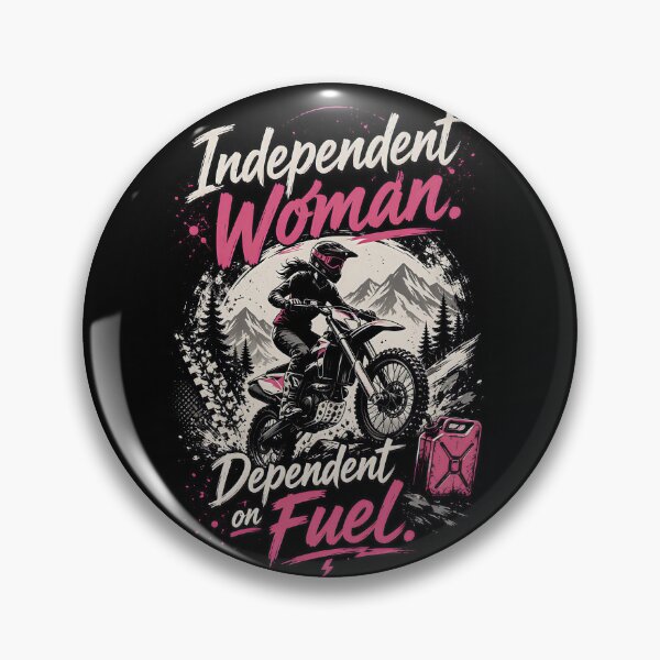 Item preview, Independent Woman. Dependent on Fuel. | Motorcycle Shirt for Women Riders designed and sold by HerRide.