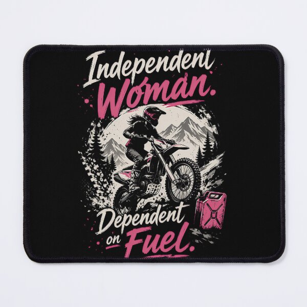 Item preview, Independent Woman. Dependent on Fuel. | Motorcycle Shirt for Women Riders designed and sold by HerRide.