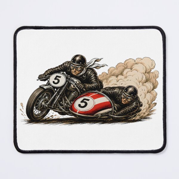 Item preview, Vintage motorcycle sidecar in racing frenzy designed and sold by Gabi Siebenhühner.