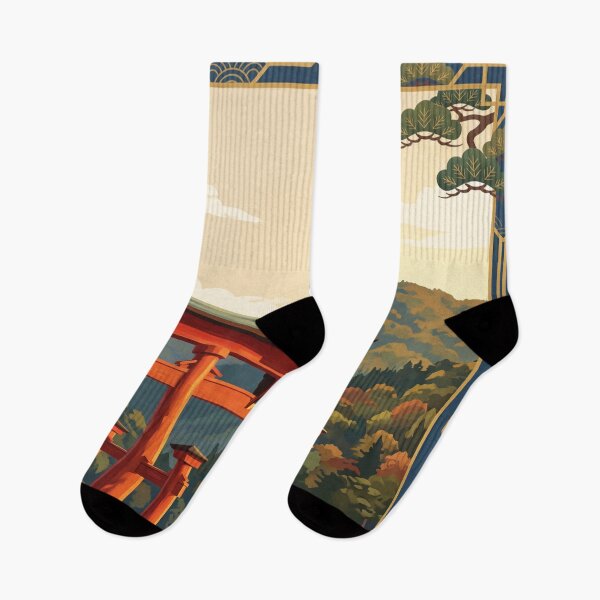 Item preview, Hiroshima Japan Vintage Travel Art – Itsukushima Shrine & Miyajima Torii designed and sold by Bomax121.