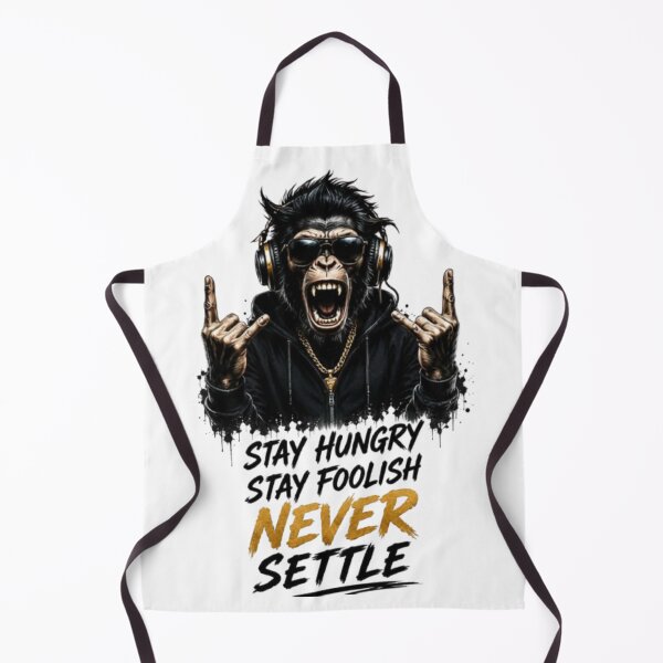 Item preview, Stay Hungry Stay Foolish Never Settle Monkey Streetwear Design designed and sold by TCDesigne.