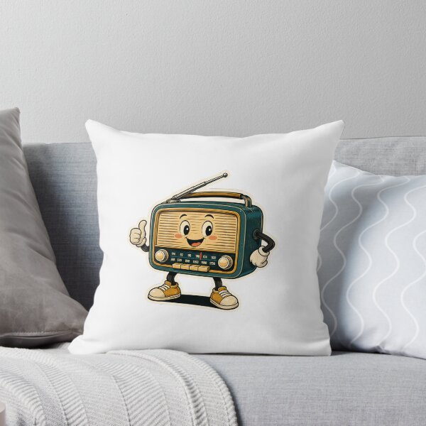 Item preview, Cute Vintage Retro Radio Character Sticker designed and sold by InkPixell.